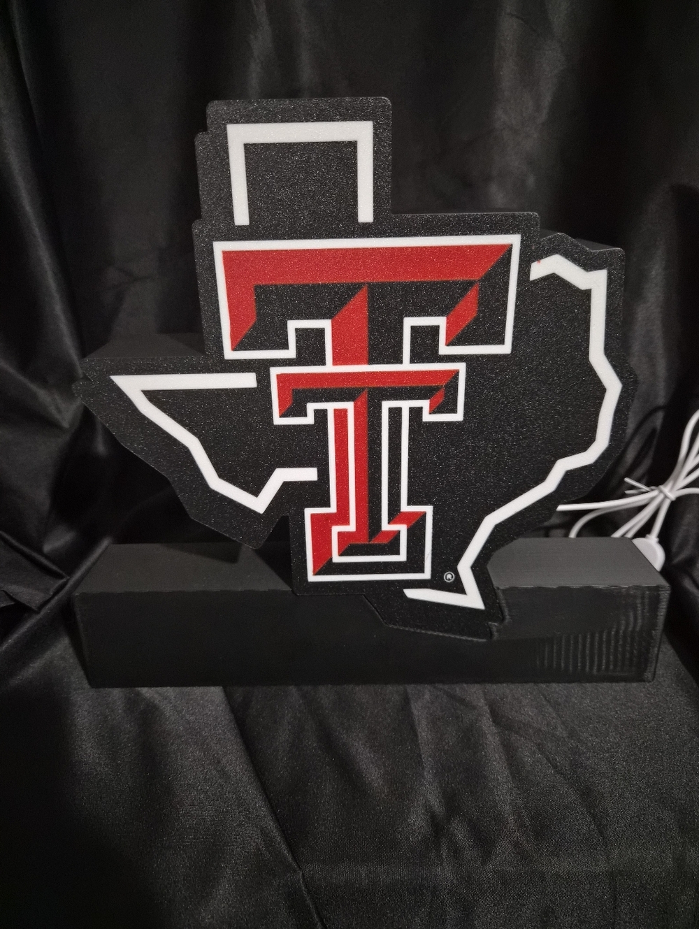 Texas Tech Double T LED Lighted Sign - Black & Red